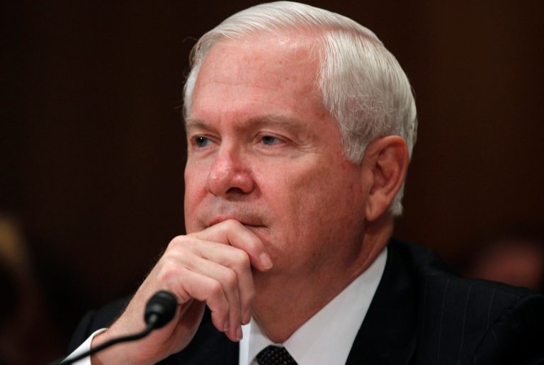 FILE - In this June 15, 2011, file photo, then-Secretary of Defense Robert Gates testifies regarding the Department of Defense Fiscal Year 2012 budget request before the Senate Appropriations Committee Subcommittee on Defense on Capitol Hill in Washington. Gates asserts in a new memoir that President Barack Obama grew frustrated with U.S. policy in Afghanistan and that Vice President Joe Biden has been wrong on nearly every foreign policy and national security issue. He also accuses members of Congress of inquisition-like treatment of administration officials.  (AP Photo/Charles Dharapak, File)