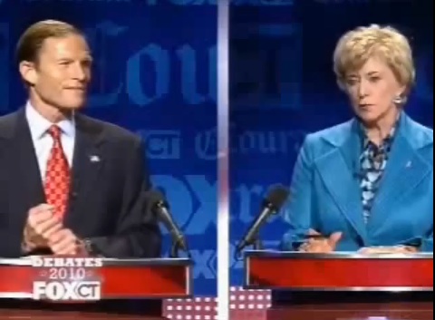 Rasmussen: Blumenthal 51%, McMahon 46%