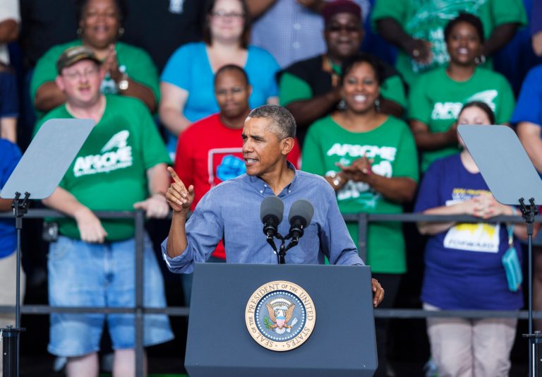 In recent speeches, such as one given to labor unions during Laborfest on Labor Day, the president hasn't used the word 