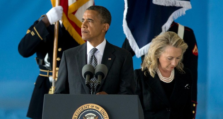 The White House said President Obama would be proud to support Hillary Clinton from now until Election Day, even in the face of the FBI's decision to re-open the FBI investigation into her private email server. (AP Photo/Carolyn Kaster)