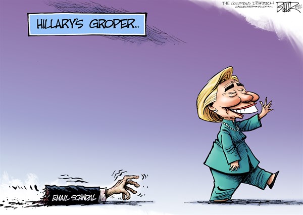 Editorial cartoon: Hillary’s groper