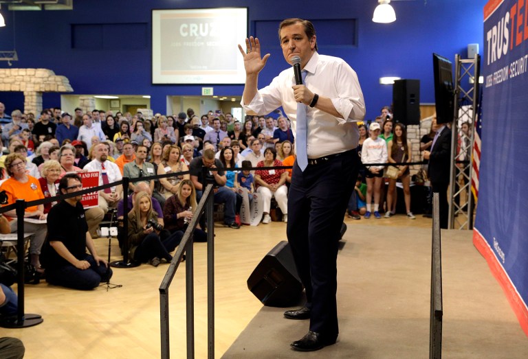 Cruz railed against the IRS during a campaign stop in Maryland on Monday. (AP Photo/Patrick Semansky)