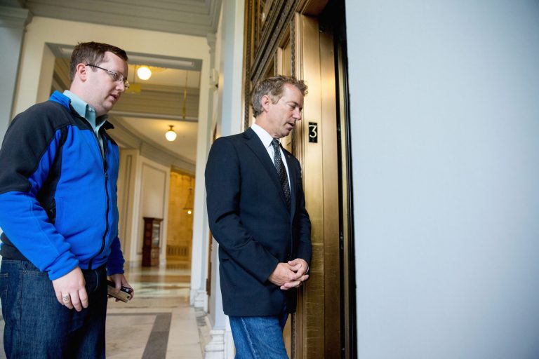 The debt deal Paul opposes was announced Monday after several rounds of negotiation between the White House and House Republicans. (AP Photo/Andrew Harnik)