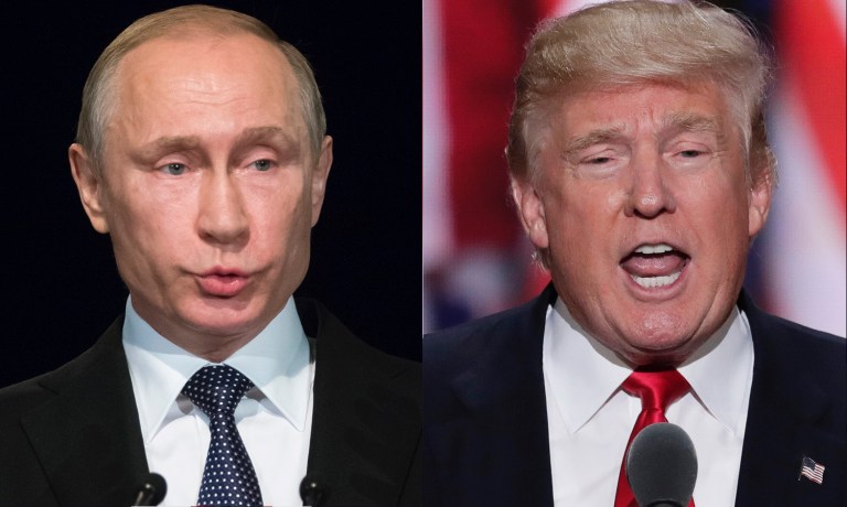 Putin pushed back against efforts to cast Russia as a malign influence in world affairs and U.S. politics.