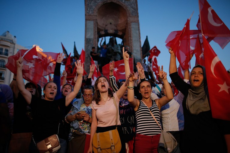 The attempted military coup in Turkey caused some confusion for Turkish media outside of the country. (AP Photo/Emrah Gurel)