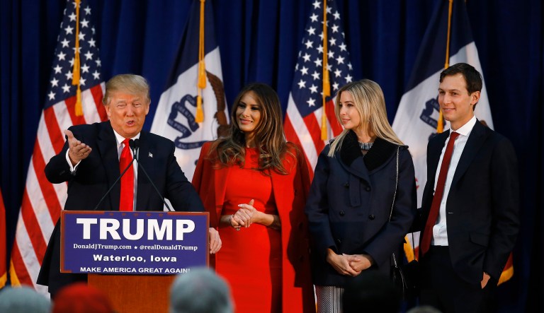 The Trump family's voting flop comes after both Ivanka and Eric Trump did not vote for their father in the 2016 presidential primaries after failing to meet the deadline to register by party. (AP Photo/Paul Sancya)