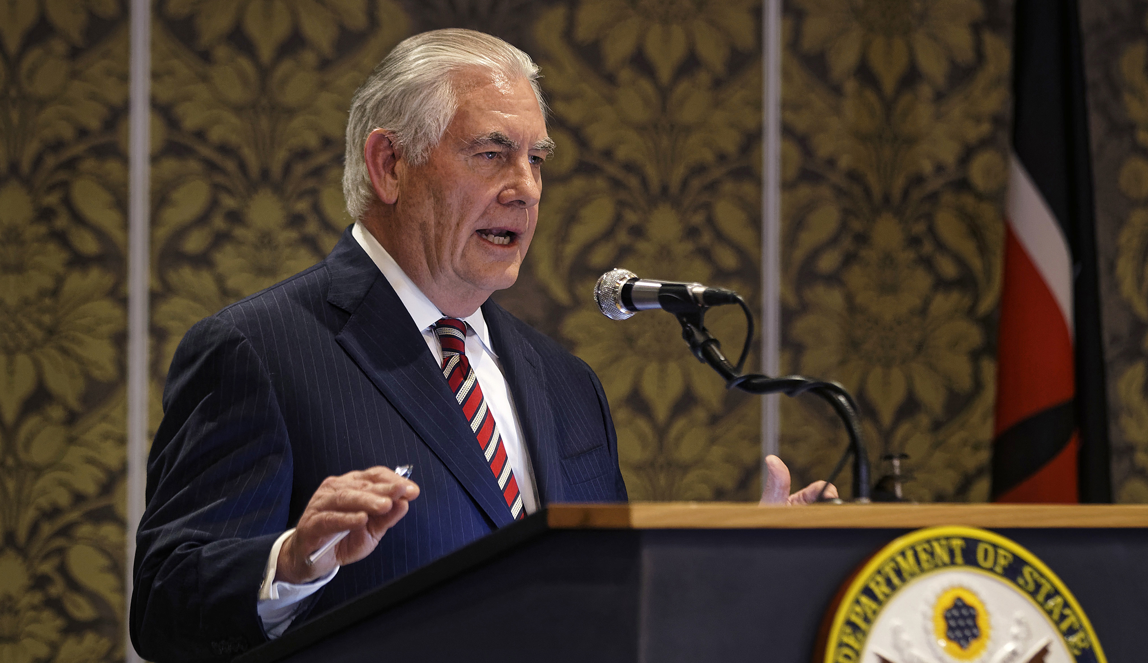 Rex Tillerson cancels scheduled events in Kenya after ‘not feeling well’