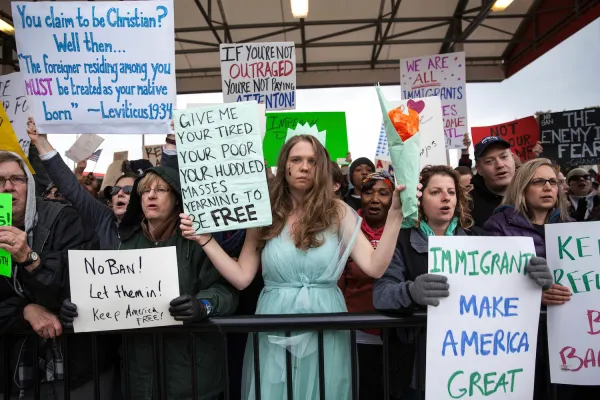 Four states sue Trump administration over refugee ban