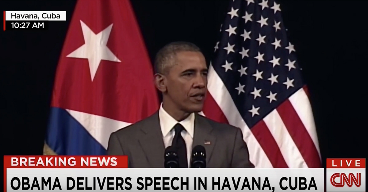 Obama’s Orwellian Description Of Cuba’s Brutal Regime: ‘Cuba Has a One Party System’