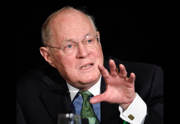 During the oral arguments, all eyes will be on Justice Anthony Kennedy, who is expected to be the decisive vote on the issue. (AP Photo/Denis Poroy, File)