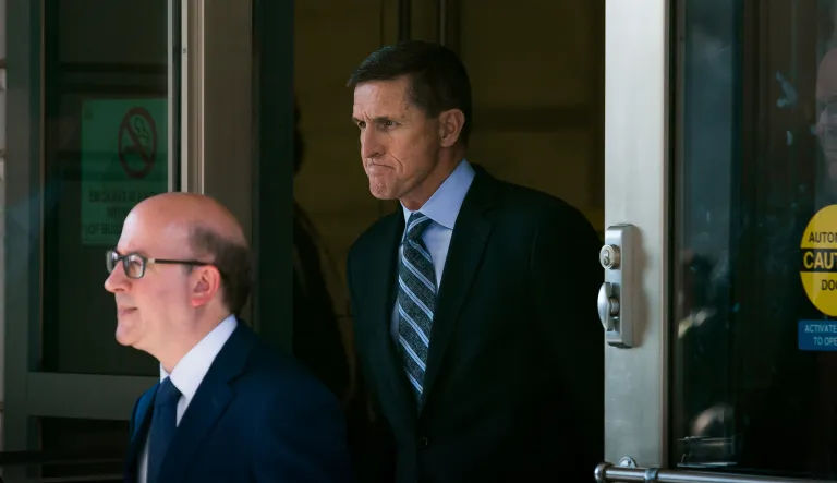 Former Trump national security adviser Michael Flynn said he is cooperating with special counsel Robert Mueller, who is investigating Russian meddling in the 2016 election. (Graeme Jennings/Washington Examiner)