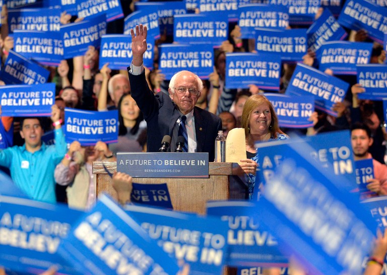 Sanders' lead is bolstered by young Republicans, as the poll shows 30 percent of Republicans under 30 years old would vote for Sanders over Trump. (AP Photo/Timothy D. Easley)