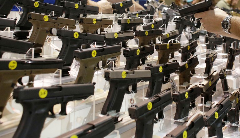 The divisive politics of gun control reared its head Wednesday, unable to be suppressed by the wave of unity that swept Washington in the aftermath of the targeted shooting of Republican lawmakers. (AP Photo/Lynne Sladky)