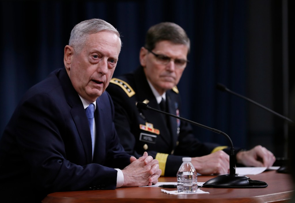 Mattis vague about whether chlorine gas attacks would trigger US response in Syria