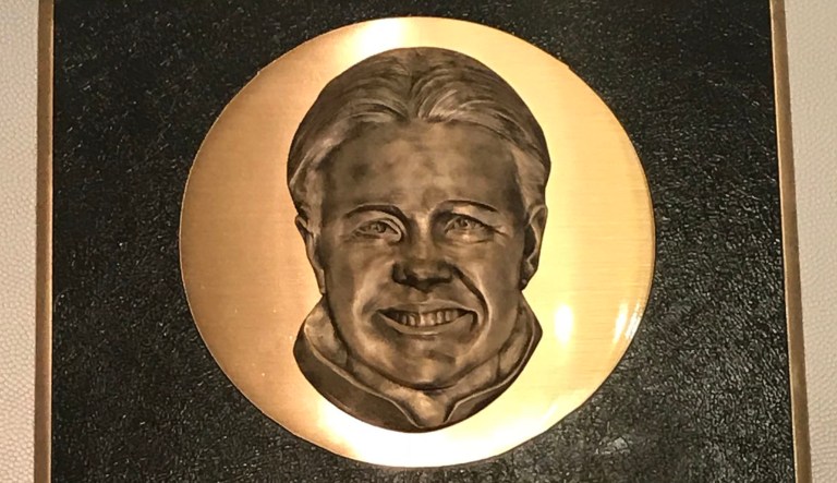 Artist butchers hall of fame plaque for US women’s soccer hero Brandi Chastain