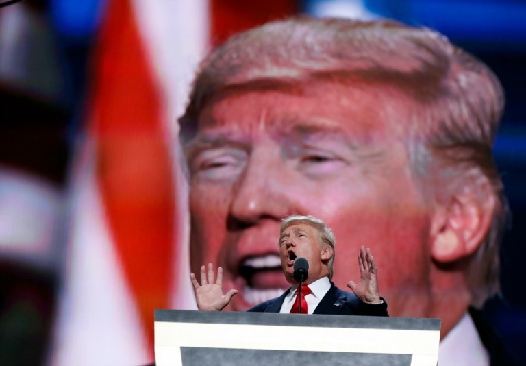 People will find divisive things in Donald Trump's speech, and it certainly won't unite all the Republicans who are struggling to back him. But it did seem to strike a more optimistic tone compared to most of his campaign. (AP Photo)