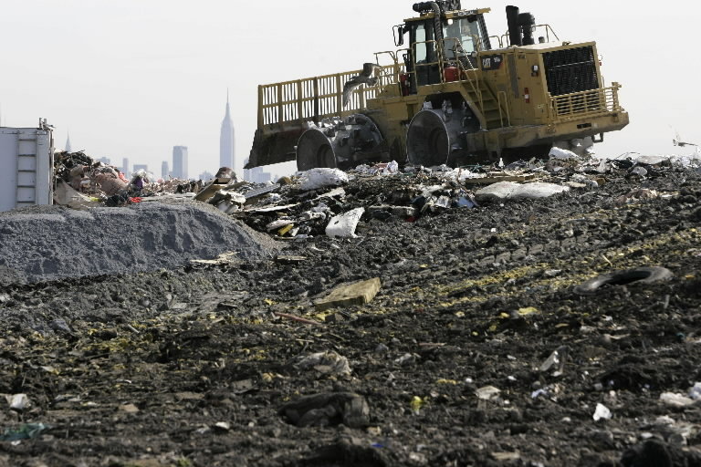 Group urges new plan to cut methane and carbon emissions at landfills. AP Photo