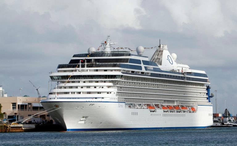 Oceania Marina will be the first to set sail, and will leave Miami on March 7 and cruise to Havana. (AP Photo/Alan Diaz)