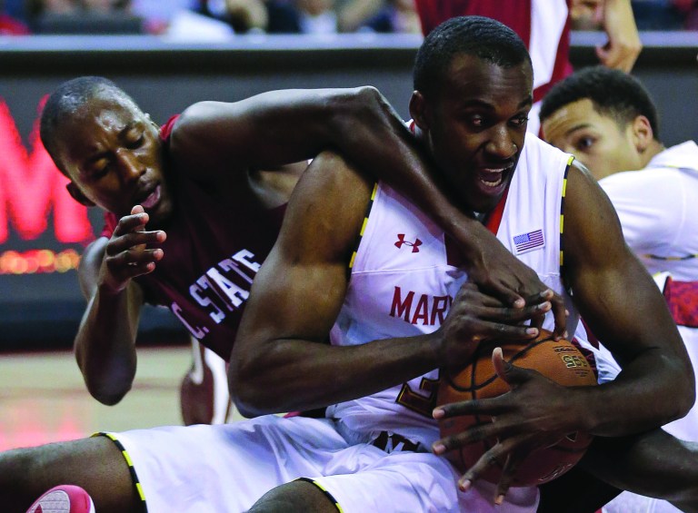 Patrick Semansky/AP
Senior forward James Padgett and Maryland have a plus-15.2 rebounding margin this season.