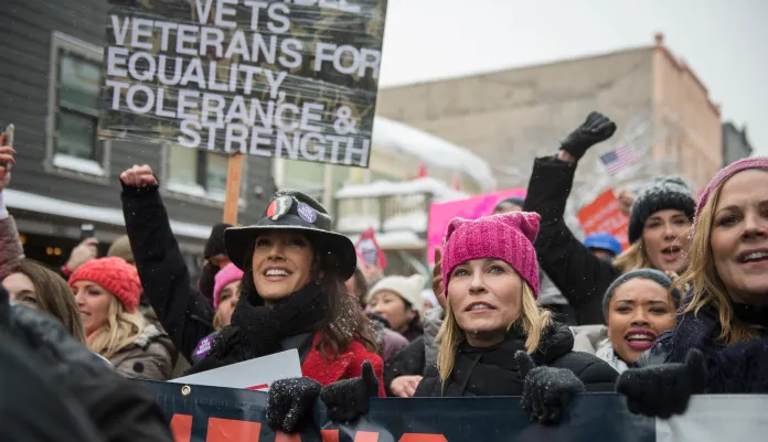 Why women are moving so far left