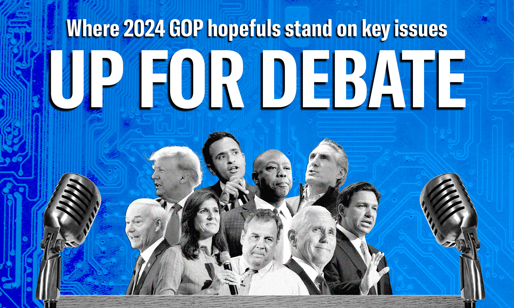 Up for Debate: Where Trump, DeSantis, and rest of Republican 2024 field stand on Big Tech