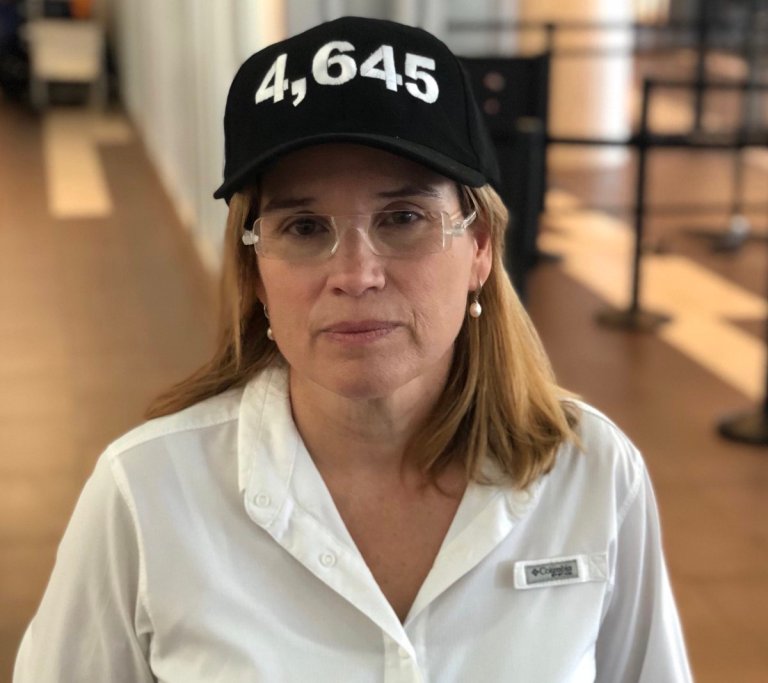 San Juan Mayor Carmen YulÃ­n Cruz has seized on a Harvard report on Puerto Rican deaths linked to last year's Hurricane Maria. She put the number on her had. This is from her Twitter page.