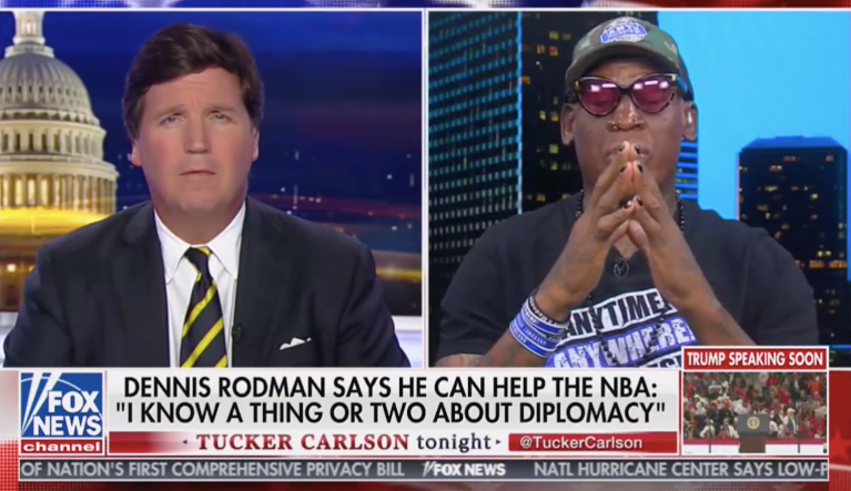 Dennis Rodman on Tucker Carlson Tonight on 10/17