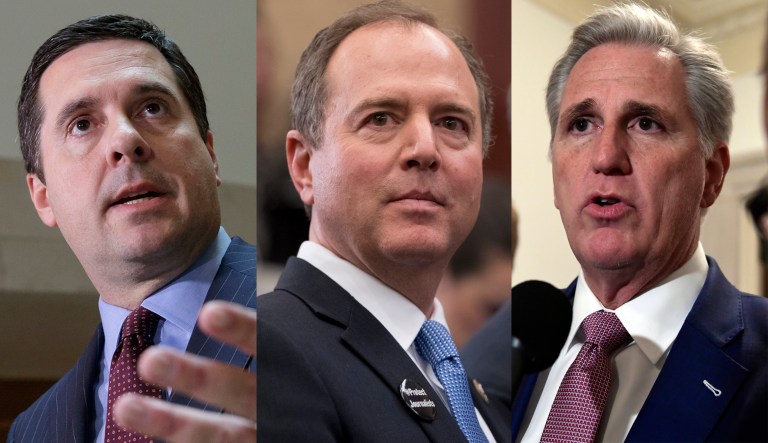 Devin Nunes, Adam Schiff, Kevin McCarthy.