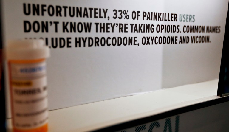 Data showed doctors are still prescribing too many opioids, a key driver that fueled the opioid epidemic that federal data shows kills 91 people each day. (AP Photo/Keith Srakocic)
