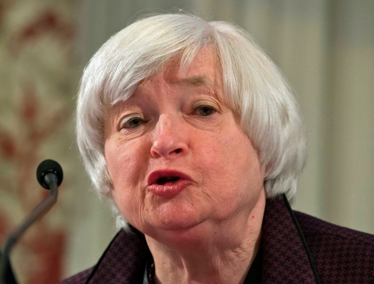 U.S. Federal Reserve Chair Janet Yellen, speaks during a session on 