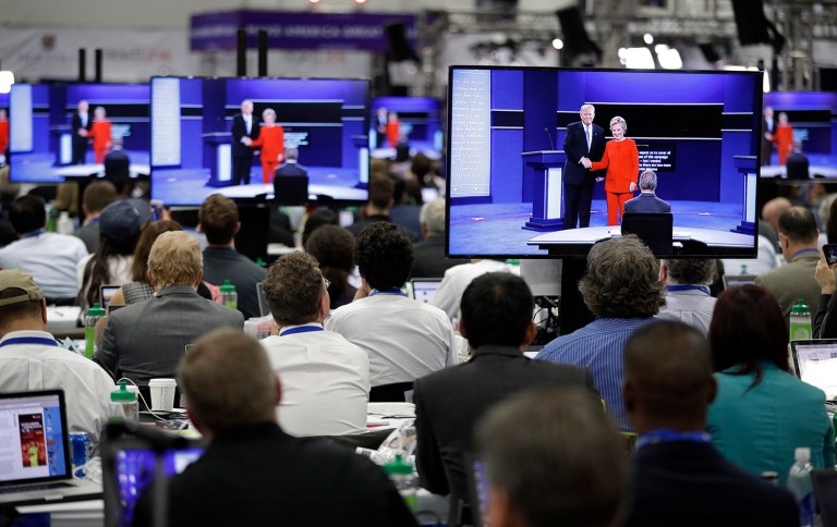 This year, perhaps more than any other year, revealed the media's collective mindset. Journalists saw it as their responsibility to step out of their normal roles. (AP Photo)