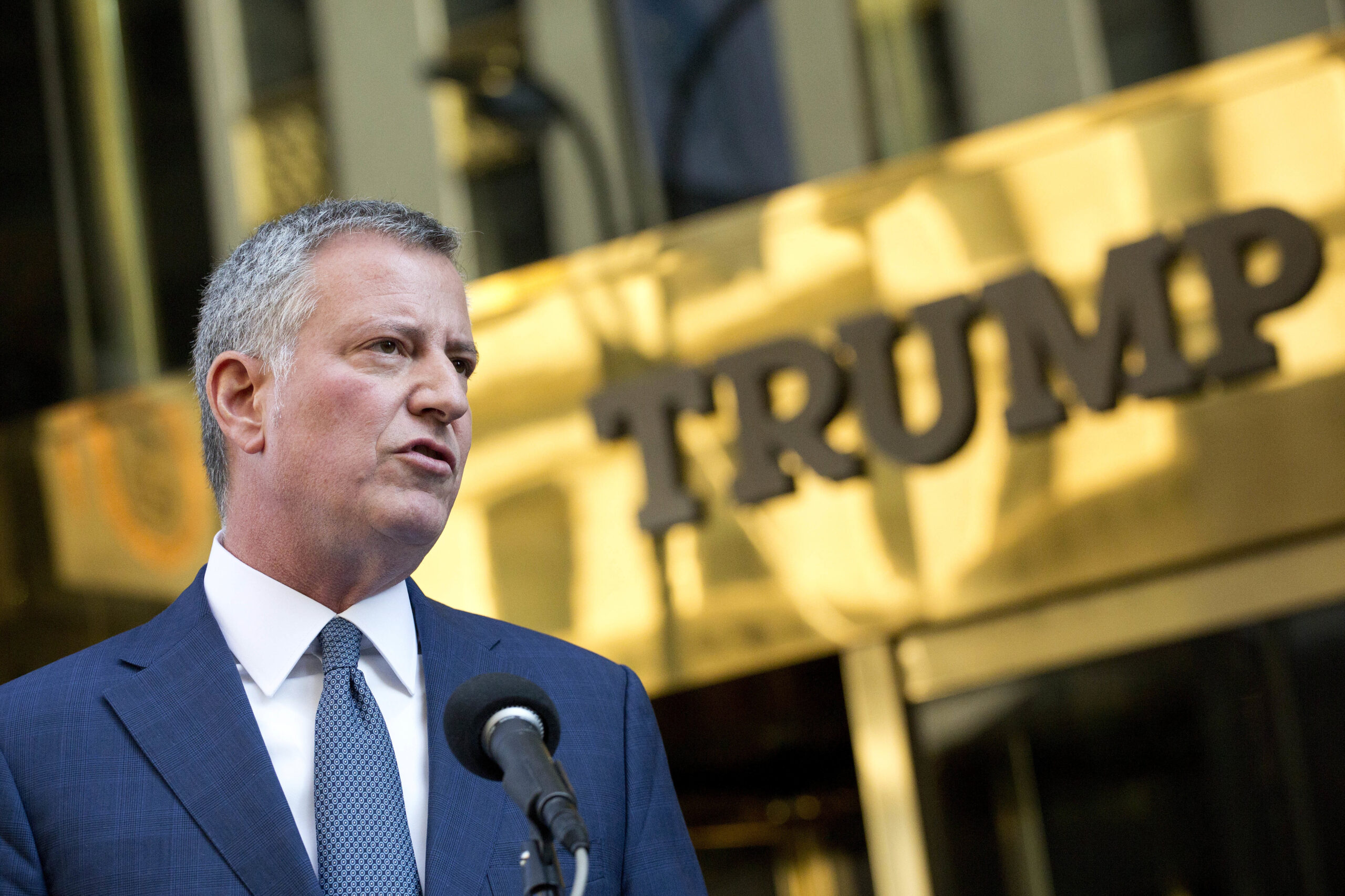 Bill de Blasio wants Trump to calm Muslim-Americans’ fears