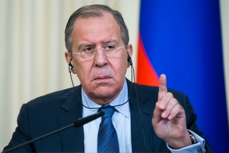 Russian Foreign Minister Sergey Lavrov said no Russian servicemen were hurt in the U.S. strike on a Syrian air base. (AP photo)