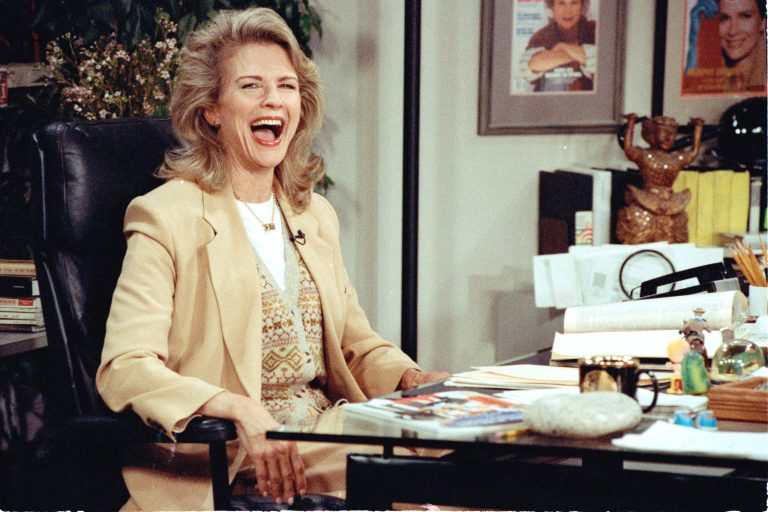 Candice Bergen, who played the role of a single parent on the television comedy series 