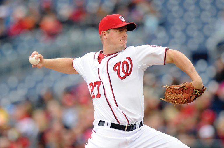 Greg Fiume/Getty Images
Jordan Zimmermann wasn't sharp, but he held the Marlins to one run and eight hits in six innings in the Nationals' win.