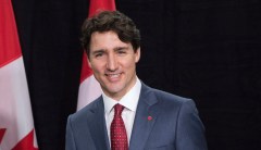 Why is the Ronald Reagan Library hosting Justin Trudeau?