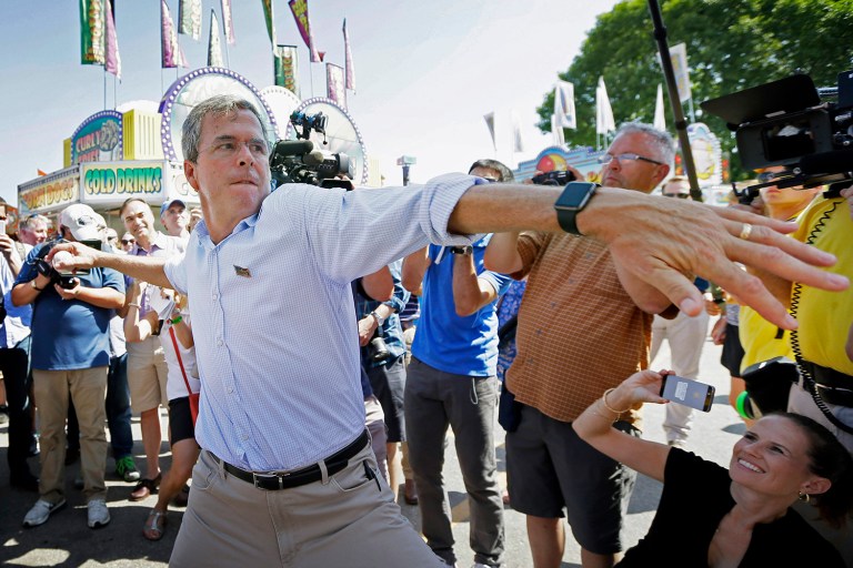 Bush lives southwest of Miami in Coral Gables. Jeter purchased a house in Tampa in 2014. (AP Photo/Charlie Neibergall)