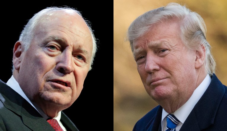 Dick Cheney and Donald Trump.