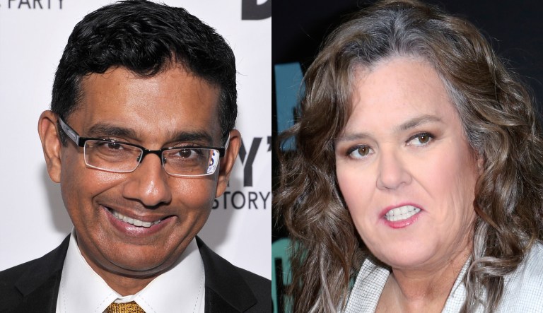 Dinesh D'Souza and Rosie O'Donnell.