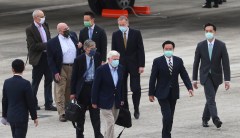 China conducts live-fire military drills as Biden friends arrive in Taiwan