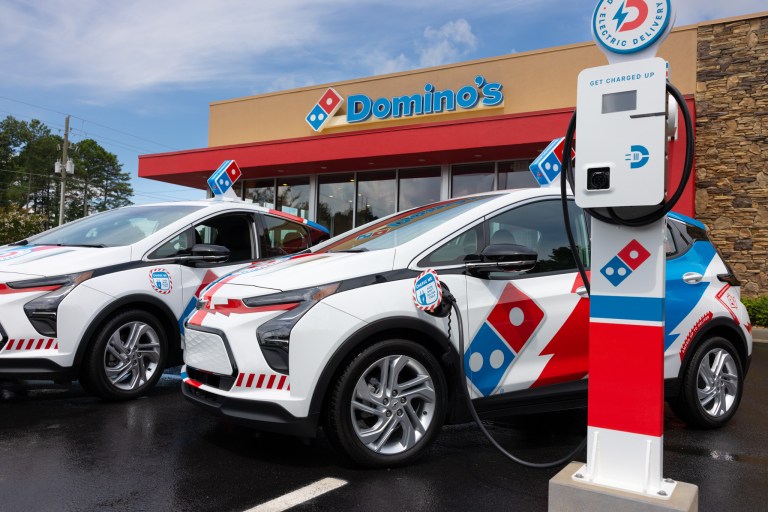 Domino's Pizza announced 800 custom-branded Chevy Bolt electric vehicles will join its delivery fleet across the U.S.