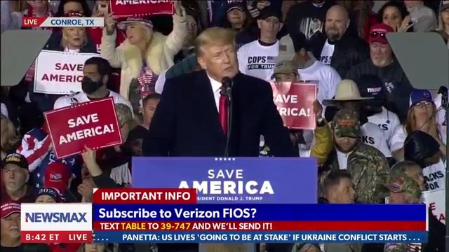 Trump touts borders at home and abroad during Texas rally