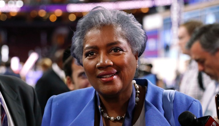 In this July 25, 2016 file photo, Donna Brazile, interim chair of the Democratic National Committee, appears on the floor of the Democratic National Convention in Philadelphia.