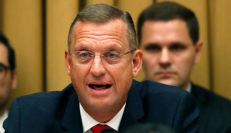 Rep. Doug Collins, R-Ga., the ranking member of the House Judiciary Committee, gives his opening statement as former special counsel Robert Mueller testifies before the House Judiciary Committee hearing on his report on Russian election interference, on Capitol Hill, Wednesday, July 24, 2019 in Washington.