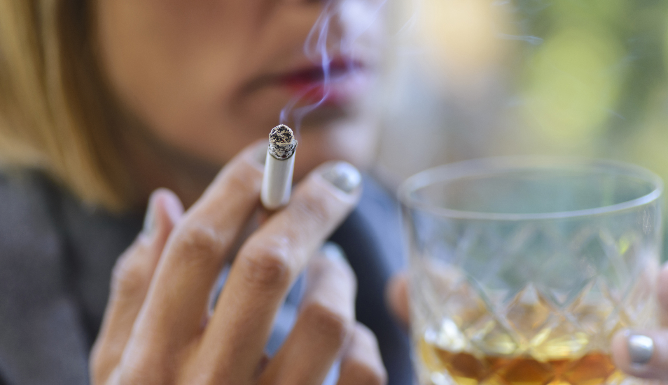 No, moderate drinking is not as bad for you as smoking