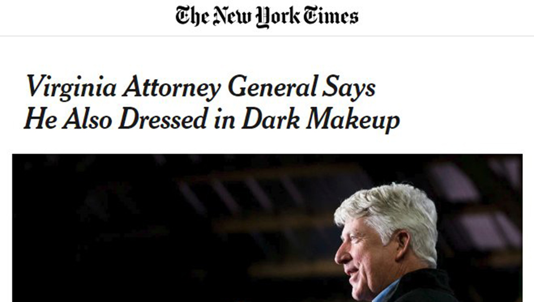 New York Times editor explains about-face on ‘blackface’ in Mark Herring headline