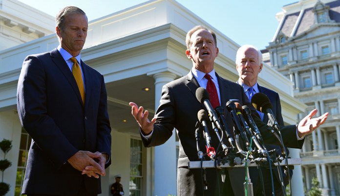 "I'm confident that we're going to get this done soon," Sen. Pat Toomey, R-Pa., said. (AP Photo/Susan Walsh)