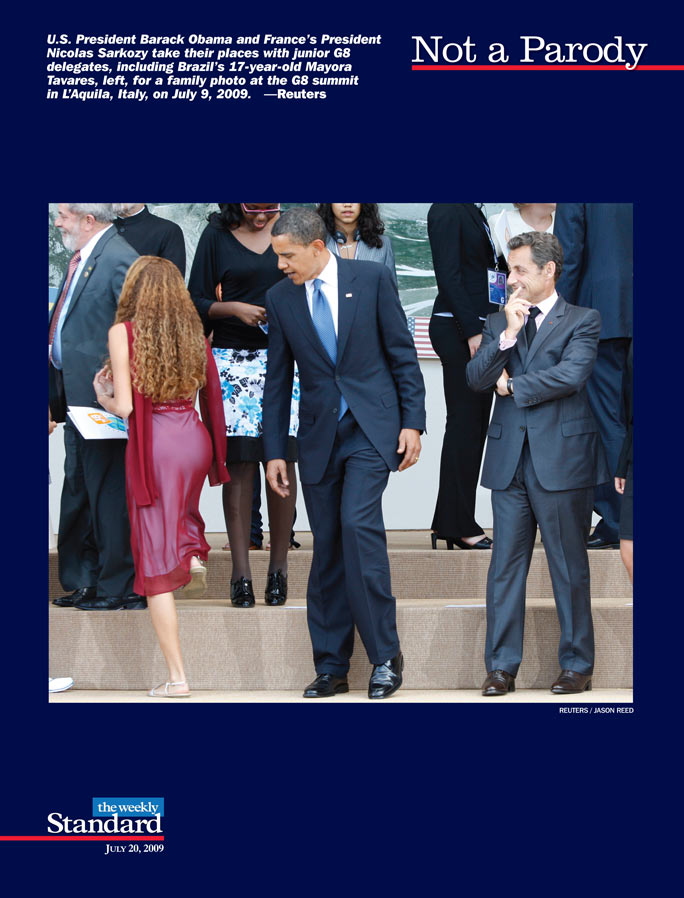 Obama and Sarkozy’s sidelong stare
