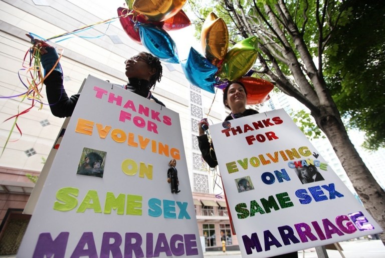 Gay marriage support, Obama’s financial windfall