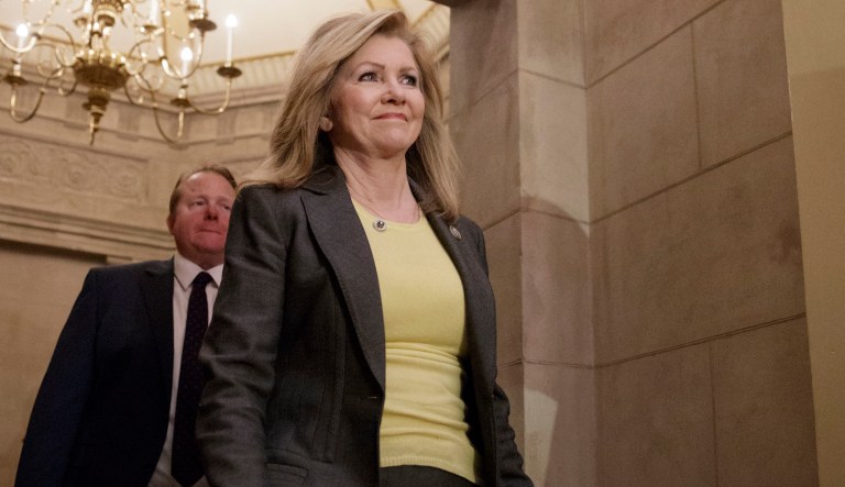 Blackburn is gathering internal data to assess the playing field for what could be a competitive Republican primary. (AP Photo/J. Scott Applewhite)